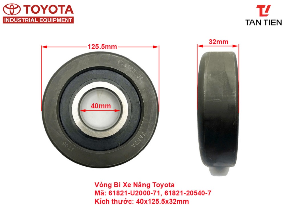 Vòng Bi Xe Nâng 61821-20540-71